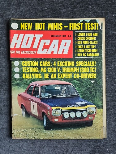 Hot car magazine december 1969 - car,