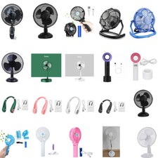 Cooling Portable Desk Fans Oscillating Standing Clip Small Table Fan 2/3 Speed