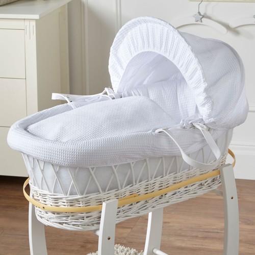 Baby moses basket white - -,