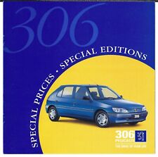 Peugeot 306 Limited Editions & Special Offers Mid 1996 UK Market Sales Brochure