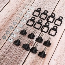 Hardtop Quick Removal Thumb Screw Fastener Kit Tie Down D Rings Anchors Fit For