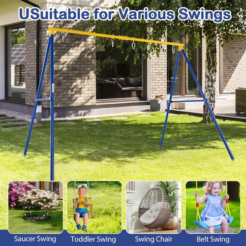 Kids double swing set frame - kids, a-frame