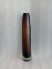 LARGE  MURANO  VENETIAN  BATTUTO  VENINI  STYLE  ART  GLASS  VASE