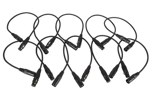 Xlr patch leads pack - leads,