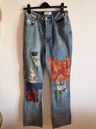 The free patchwork jeans - the,