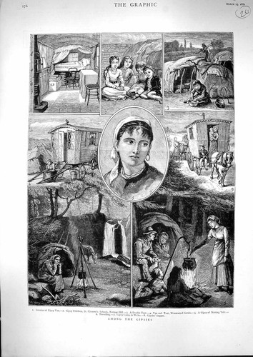 Old 1880 gipsies gipsy van - old,