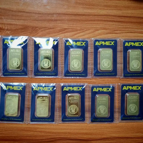 Gold plated 1oz bar - gold, –pamp