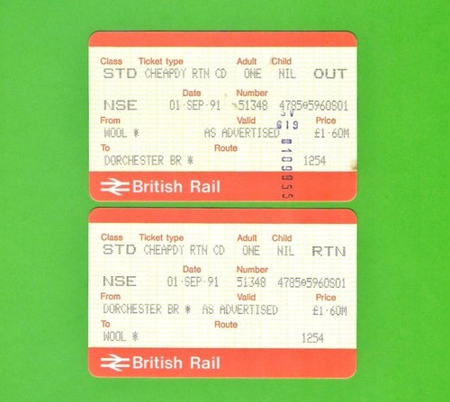 British rail aptis ticket - british,