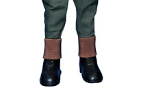 Vintage Action Man VAMAN Repro 1/6th Scale Brown Elastic Boot Gaiters (one pair)