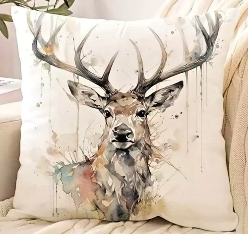 Deer stag watercolour painting - deer,