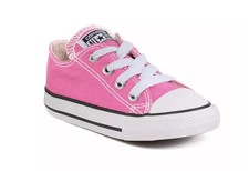 Converse All Star Shoes Toddler Girls Size 8 T Pink Lace Up Low Top