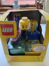 LEGO Desk Tidy Rotatable Stationary Holder Art Carousel RARE complete set. Boxed