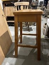 Wooden vintage science lab school stools