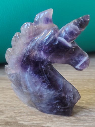 Amethyst unicorn crystal - amethyst,