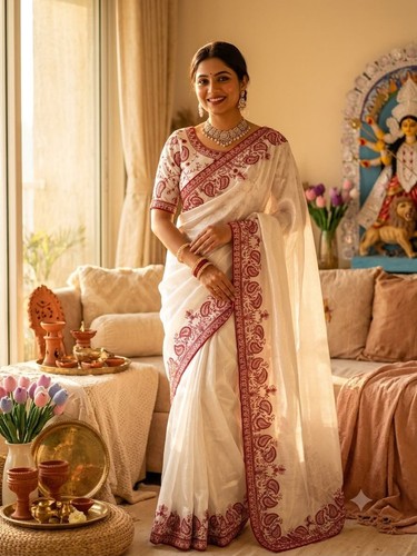 Pakistani sari party wear - pakistani,