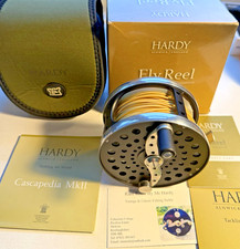 Hardy Cascapedia MK II 10/11 Salmon Fly Reel with Case Papers Box & Spey Line