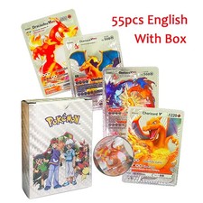 55PCS Pokemon Card Foil GOLD