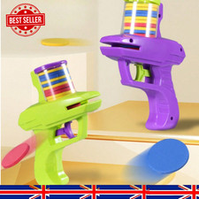 Foam Disc Launcher Toy Handheld Flying Shooter Fun Outdoor Indoor Game Gift Kids