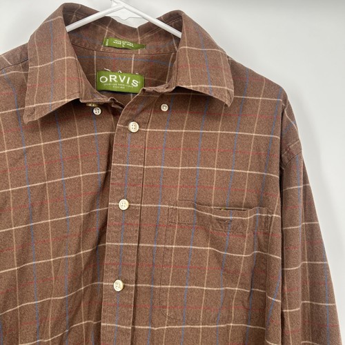 Orvis mens large plaid - orvis, long