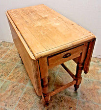 Antique  Distressed  Pine Gateleg Table Kitchen Table