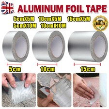Waterproof Tape Butyl Rubber Aluminium Foil Roof Pipe Caravan Repair Flashing UK