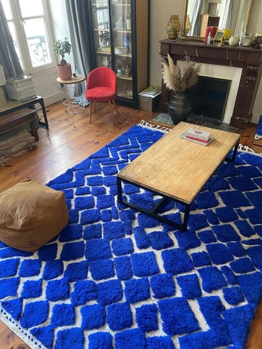 Moroccan rug blue - , berber