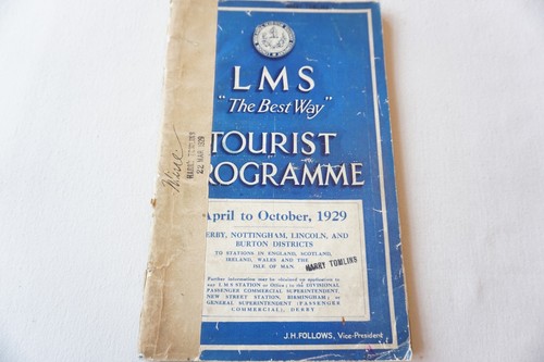 1929 lms tourist - lms, programme