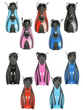 Two Bare Feet Adults Fins