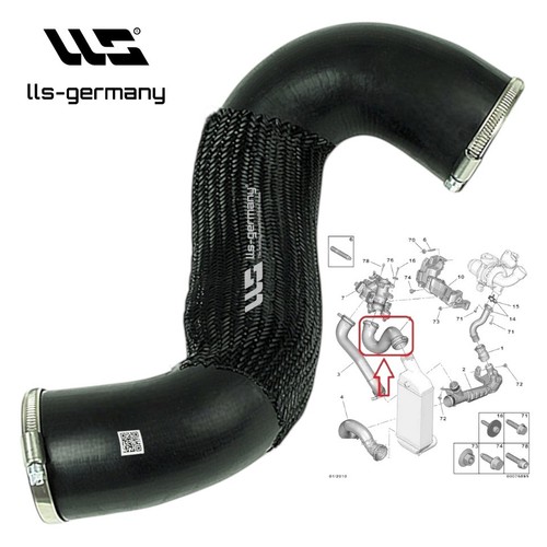 Turbo hose charge air - turbo, for