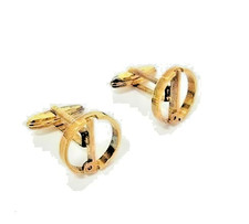 Vintage Alfred Dunhill 1986 London Vermeil Cufflink Silver 925 Gold Plated Boxed