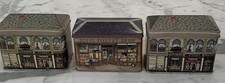 Vintage Set of 3 Village Shop