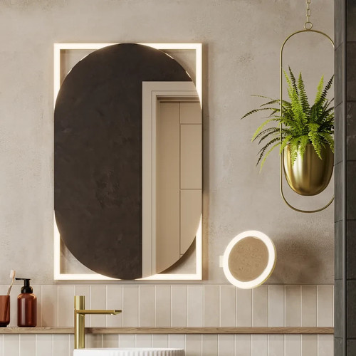 Hib rubin led mirror - led, 90x60cm