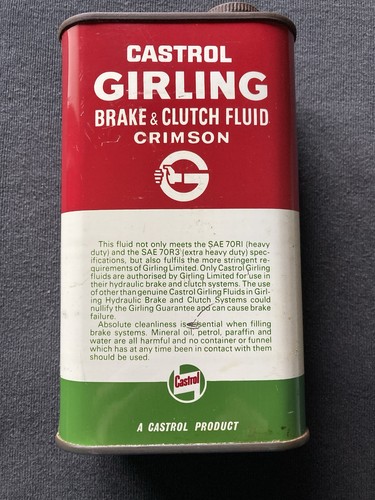 Vintage castrol girling brake - castrol,