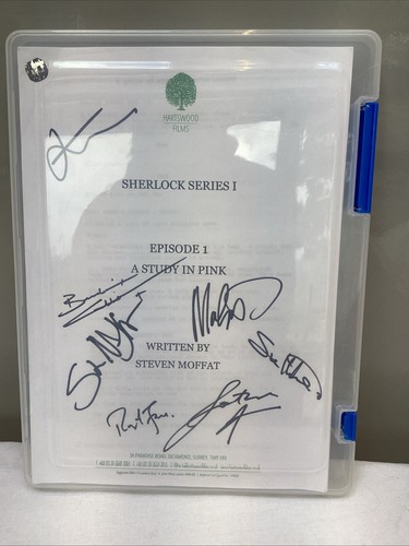 Sherlock signed script - signed, ‘a