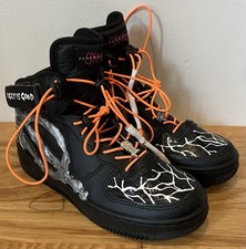 RARE - Nike Air Force 1 Custom Trainers - Skoot - Handmedowns - UK 3 - Halloween