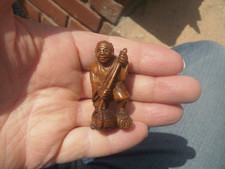 1a.. Hand Carved wood netsuke