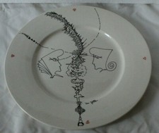 uri geller poole pottery charger faces of the universe