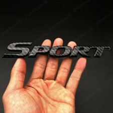 Carbon Fibre 3D Sport Badge