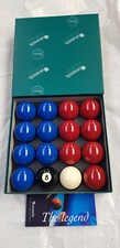 Pool Table Balls Aramith Premier 2" Claret & Blue with League 1 7/8" Cue Ball