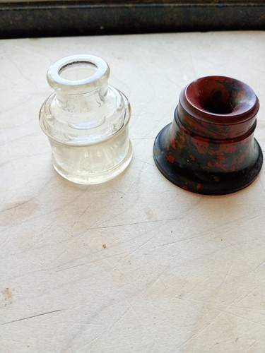 Vtg ink wells bakelite - vtg,