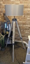 Wooden piramid floor lamp - wooden,