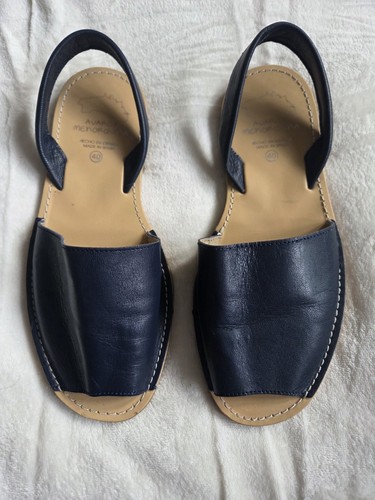 Avarcas menorquina navy blue - avarcas,