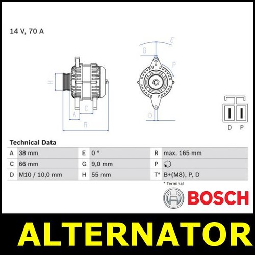 Alternator fits mazda - fits, 323