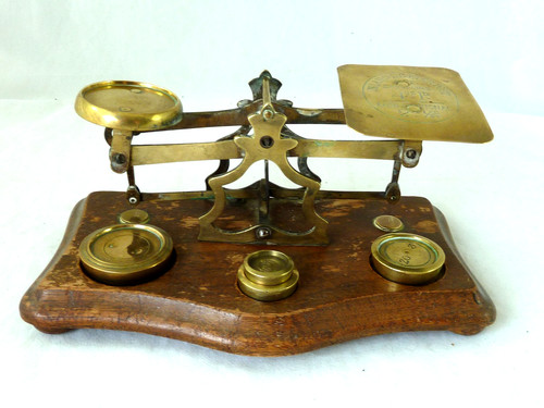 Victorian brass letter - victorian,