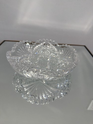 Antique abp cut glass hobstar - antique,