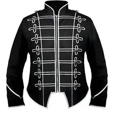 NEW My Chemical Romance Military Jacket black & white  Parade Cosplay Costume A