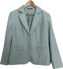 Ladies Bonmarche Jacket/Blazer Size 16 Duck Egg Blue Long Sleeves BNWOT