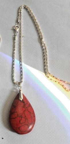 Jasper teardrop pendant - teardrop,