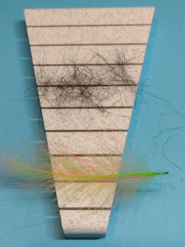 Fly tying feather folder - -, cdc