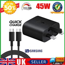 45W SUPER FAST TYPE C CHARGER PLUG & CABLE FOR SAMSUNG GALAXY S21 S22 S23 S24?